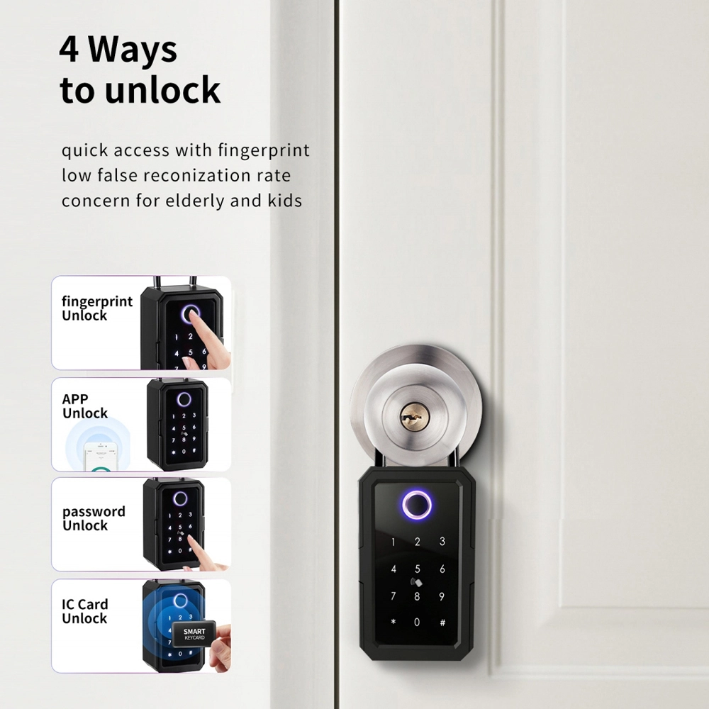 Key Smart Box Color Zemismart Tuya BLE Waterproof Smart Key Box Outdoor Home Security ...