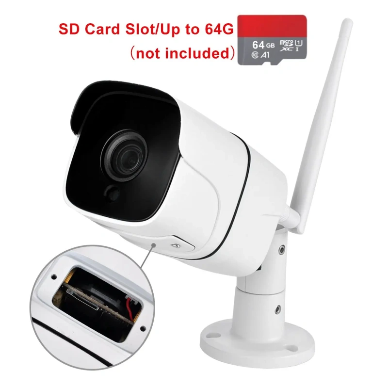 Zemismart WiFi CCTV Camera IP66 Waterproof Outdoor Intercome Work with Alexa Echo Show Smart Home Security Alarm works with Tuya