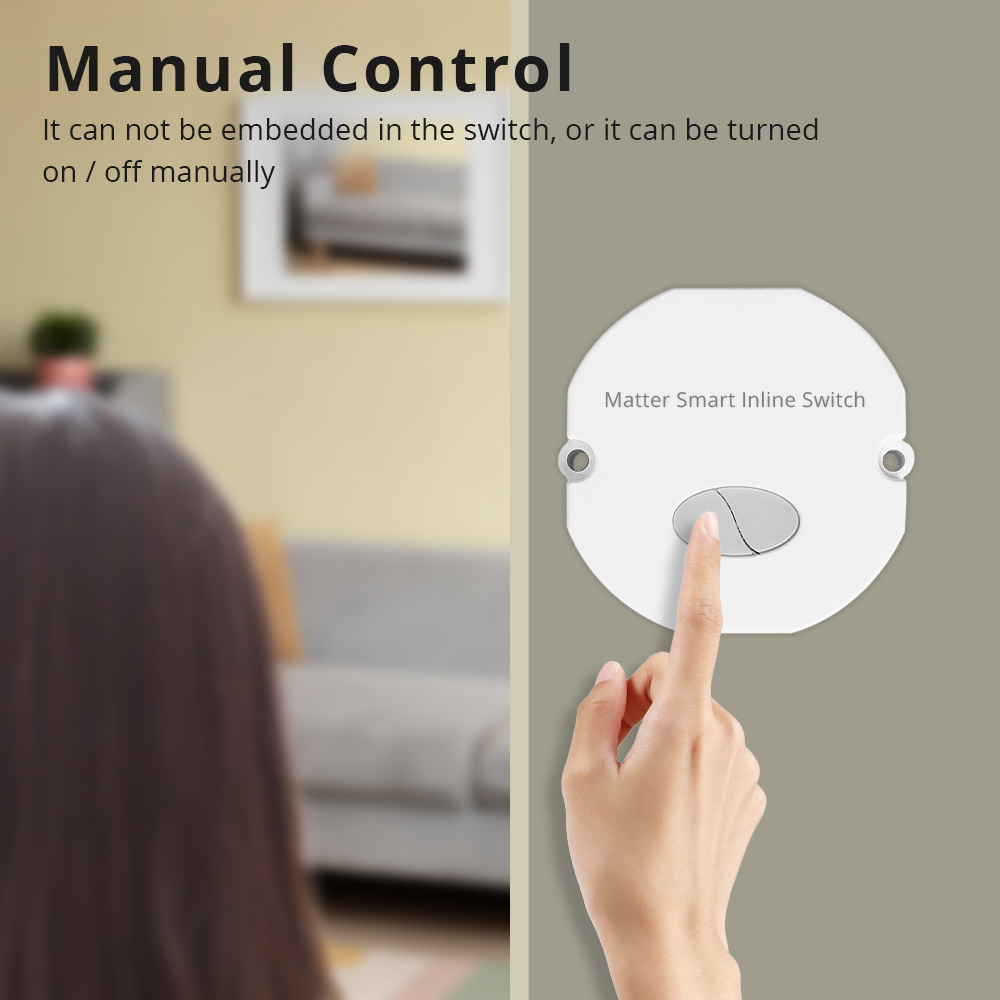 Zemismart Matter over WiFi Smart Light Switch DIY Breaker Module HomeKit SmartThings Remote Control 2 Way
