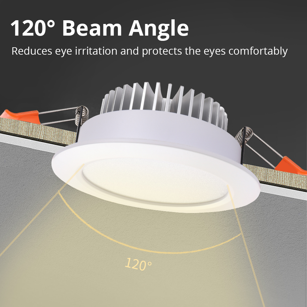Zemismart WiFi Matter LED Recessed Ceiling Light 2.5 3.5 4 Inch Round Downlight  RGBW Dimmable Alexa HomeKit Google Home SmartThings Control