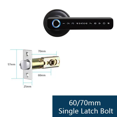Zemismart BLE Smart Electronic Door Lock Biometric Fingerprint Lock Encryption Digital Lock App Remote Password Key Unclock works with Tuya