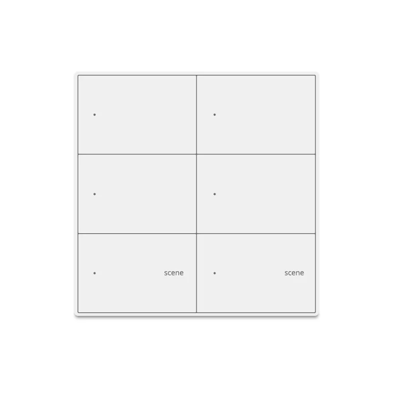 Zemismart Zigbee Smart 4 Gang Switch with 2 Gang Scene Switch 4X4 Push Button Light Switch Neutral Required works with Tuya Alexa Google Home Voice Co