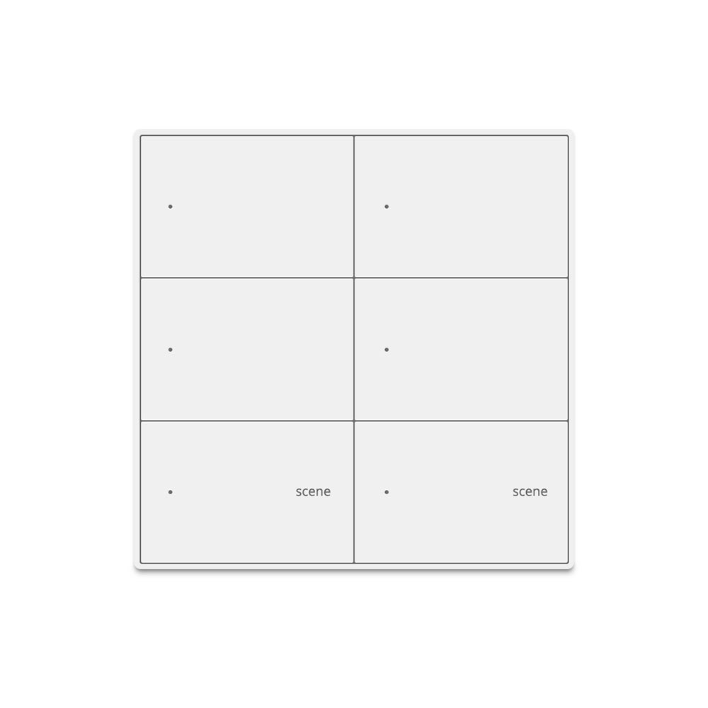 Zemismart Zigbee Smart 4 Gang Switch with 2 Gang Scene Switch 4X4 Push Button Light Switch Neutral Required works with Tuya Alexa Google Home Voice Co
