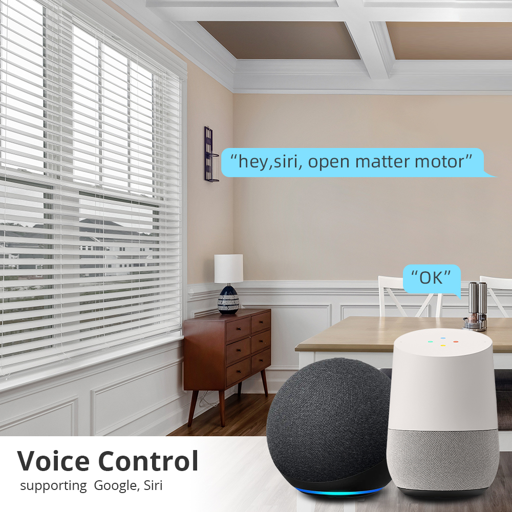 Zemismart Matter over Thread Roller Shade Motor for 38mm Tube Smart Electric Engine Home App