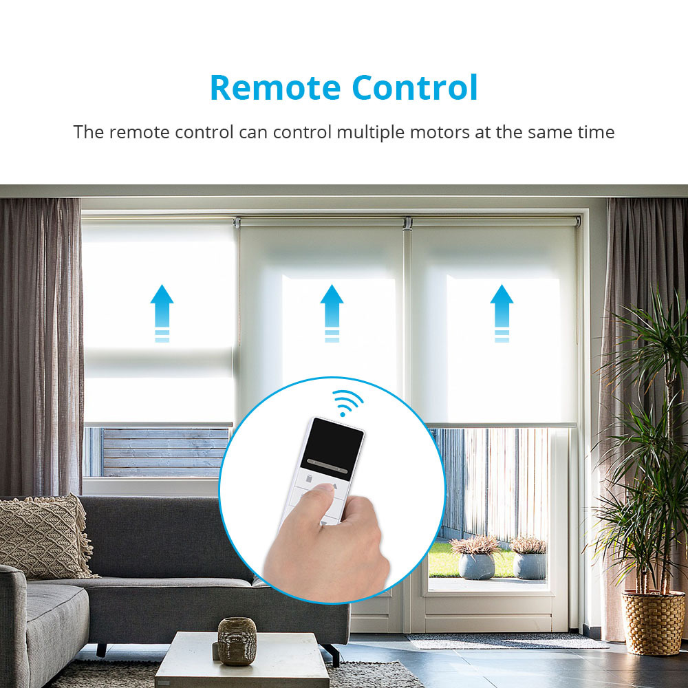 Zemismart Wifi Smart Electric Roller Blind Shade for 30mm Tube Roller Blind Motor Voice Control