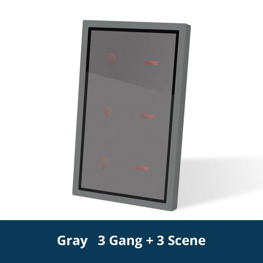Zemismart Zigbee Light Switch Scene Switch 4 Gang 4x2 Touch Wall Switches Neutral Required works with Tuya Alexa Google Home Voice Control