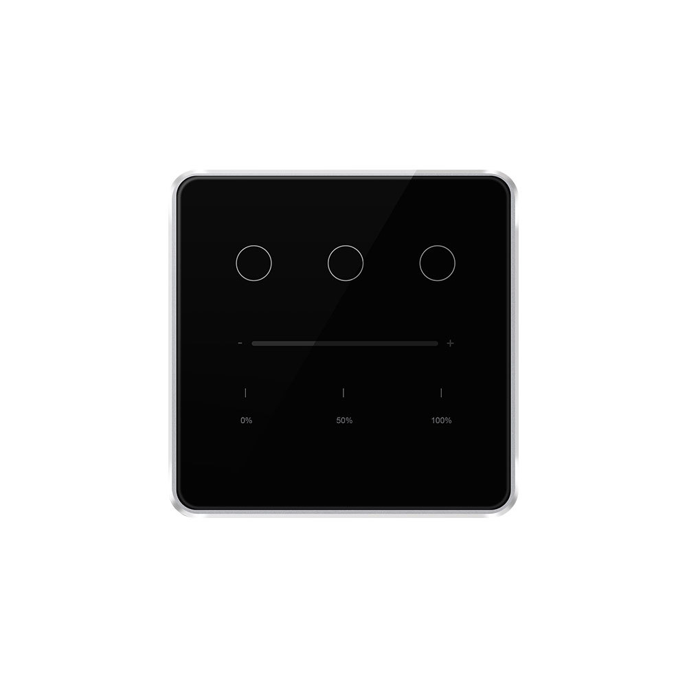 Zemismart Zigbee Smart Dimmer Switch 3 Gang Neutral Required Brightness Adjustment  works with Tuya App Google Home Voice Control Timer Function