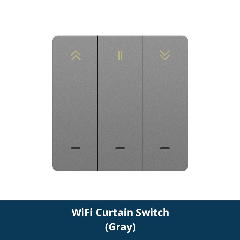 Zemismart WiFi Curtain Switch Wall Switch Work with Tuya Alexa Google Home Smart Life Timer Control