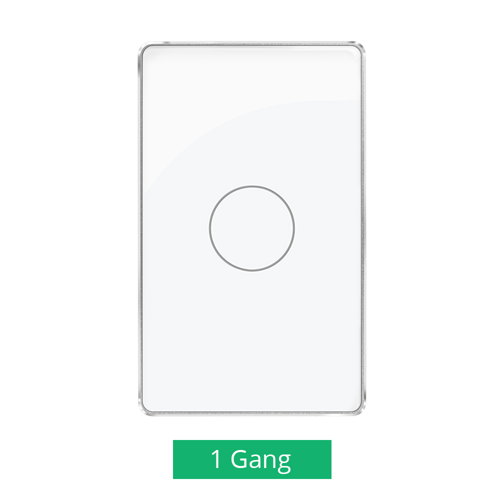 Zemismart Matter over Wifi White Color Smart Touch Switch 1 2 3 4gang touch switch Compatible Voice Control SmartThings App Control
