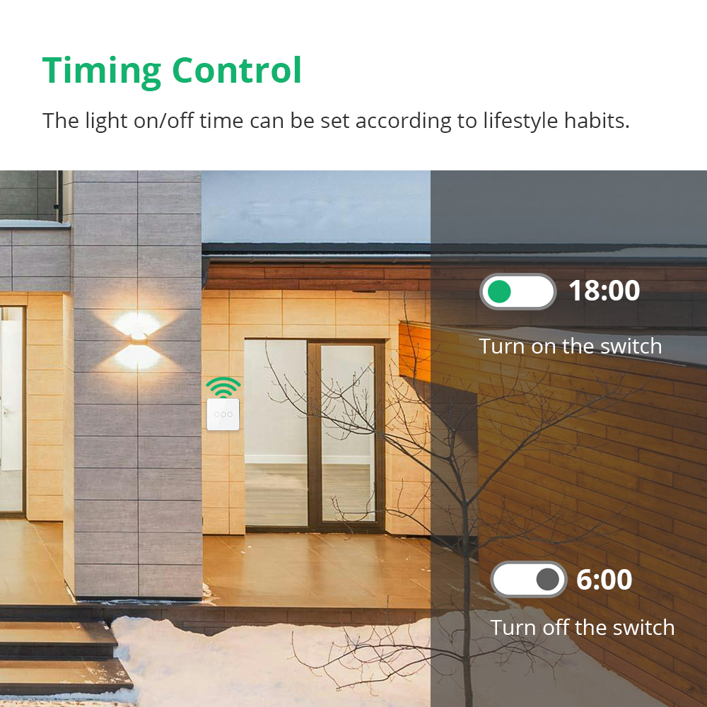Zemismart Matter over Wifi White Color Smart Touch Switch 1 2 3 4gang touch switch Compatible Voice Control SmartThings App Control