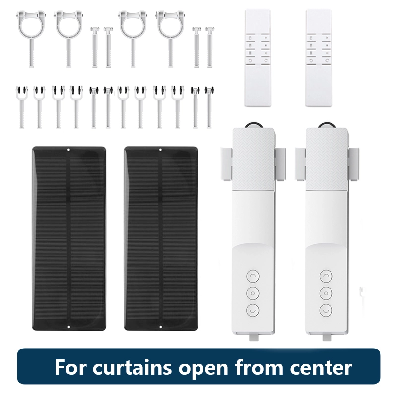Zemismart Zigbee Electric Curtain Robot Rechargeable Motor For Roman Rod I Type U Type Tracks works with Tuya Alexa Google Home Control