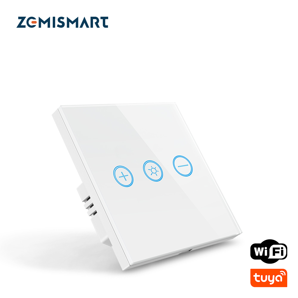 Zemismart Tuya WiFi Control Smart Switch EU Dimmer Alexa Google Home IFTTT APP Control Touch Timer Brightness Adjustable