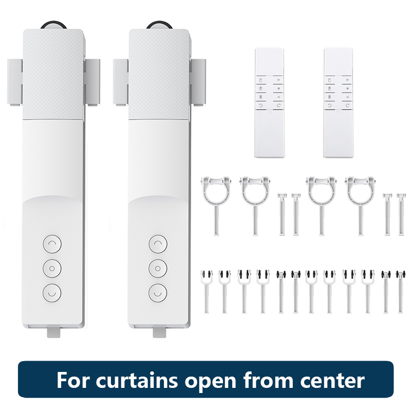 Zemismart Zigbee Electric Curtain Robot Rechargeable Motor For Roman Rod I Type U Type Tracks works with Tuya Alexa Google Home Control