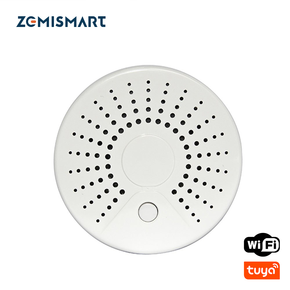 Zemismart WiFi Tuya Smart Smoke Sensor 100DB wifi Smart Home Device Surveillance Wireless Smoke Detector