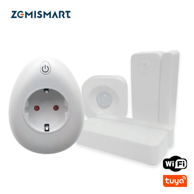 Door Sensor IR Sensor Outlet EU Outlet with USB charing Port Power Statistics Function Compatibe with Alexa Google H