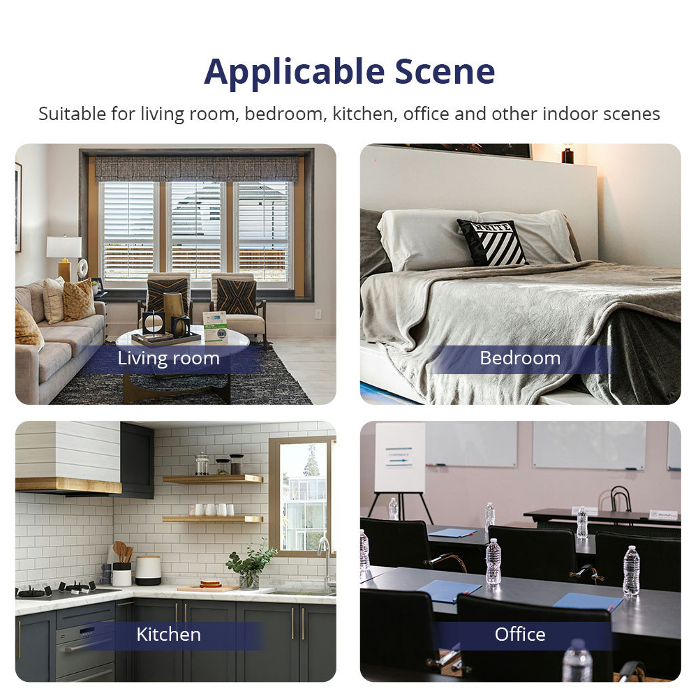 Zemismart Matter over Wifi Smart Push Button US Switch 1 2 3 4 6 gang Black Color Compatible Home SmartThings Google Home App Control