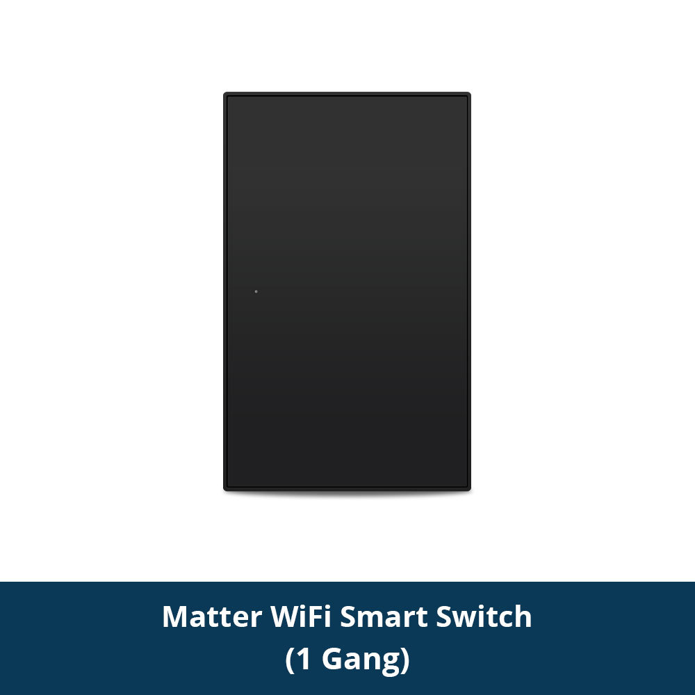 Zemismart Matter over Wifi Smart Push Button US Switch 1 2 3 4 6 gang Black Color Compatible Home SmartThings Google Home App Control
