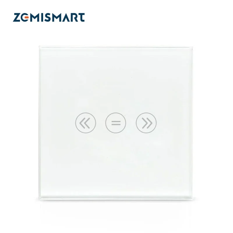 Zemismart Energy Saving EU Zigbee Curtain Switch Electric Smart Blind Switches TUYA Alexa Google Home Voice Control Backlit optional