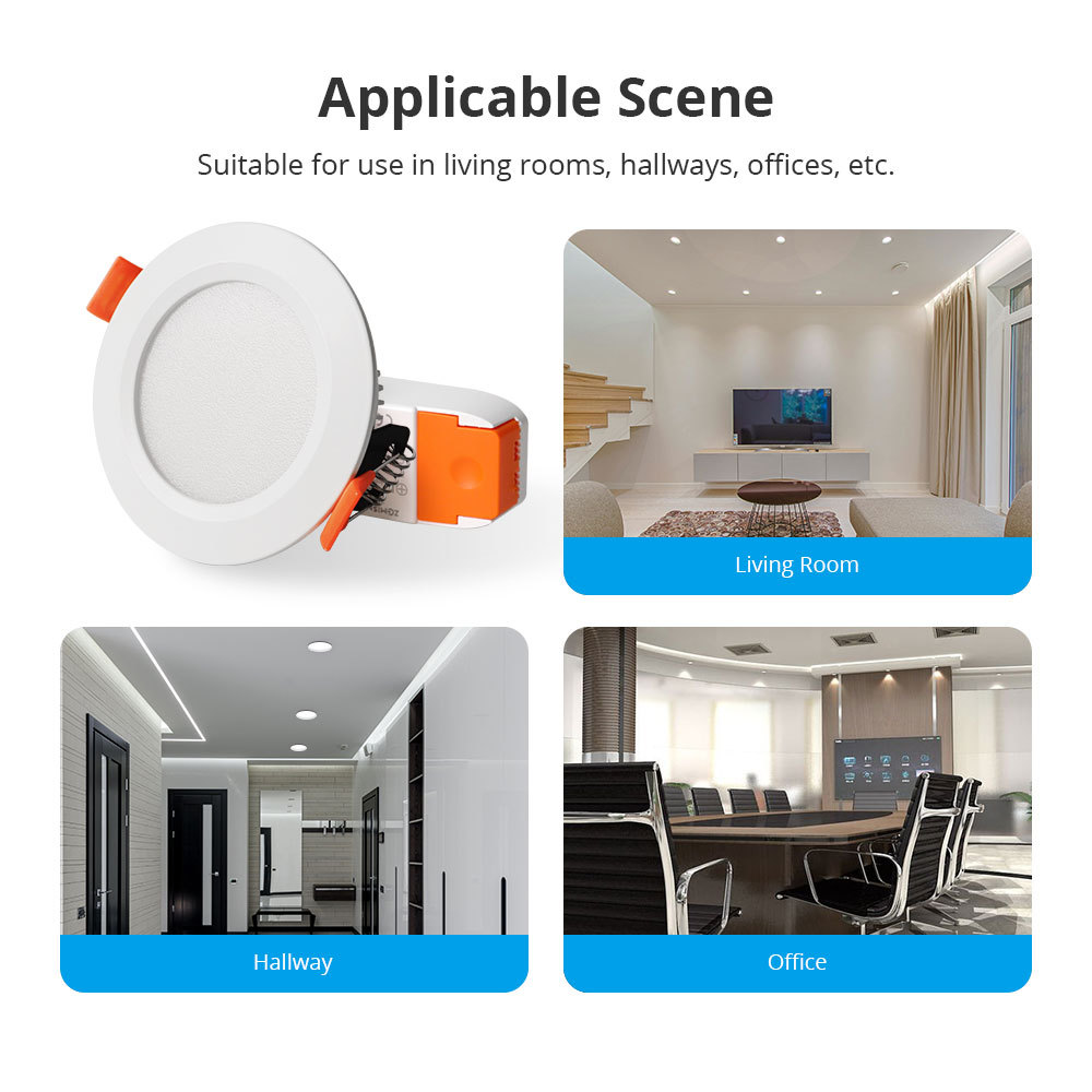 Zemismart WiFi Matter CCT Recessed Ceiling Light 2.5 3.5 4 Inch Round Downlight CW Dimmable Alexa HomeKit Google Home SmartThings Control
