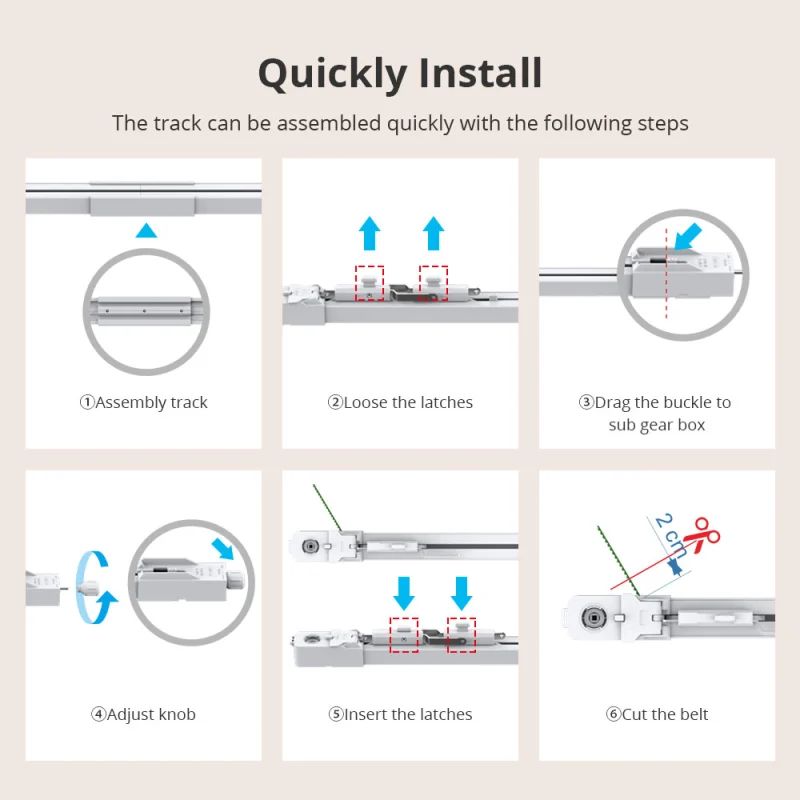 Zemismart Matter Over Wifi Slide Curtain Smart HomeKit SmartThings Google Home APP Control by Siri Voice Control Easy Installation