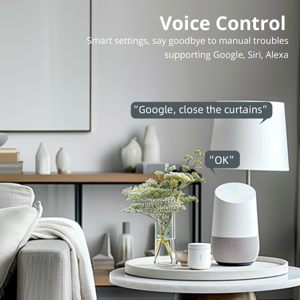 Zemismart Matter over WiFi 2N Roller Shade Blinds Motor Electric Curtain Motor for 37 38mm Tube Compatiable with HomeKit Alexa Google Assistant SmartT