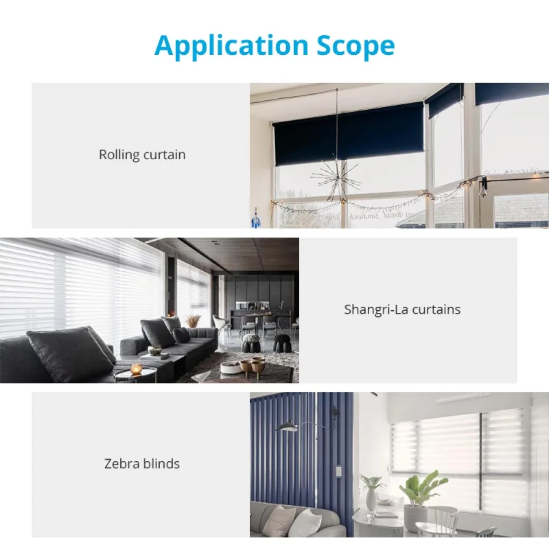 Zemismart Zigbee Rechargeable Roller Shade Motor 1.3N Solar Panel Optional For 37 38mm Tube works with Tuya Smart Life APP Google Assistan ALexa Contr