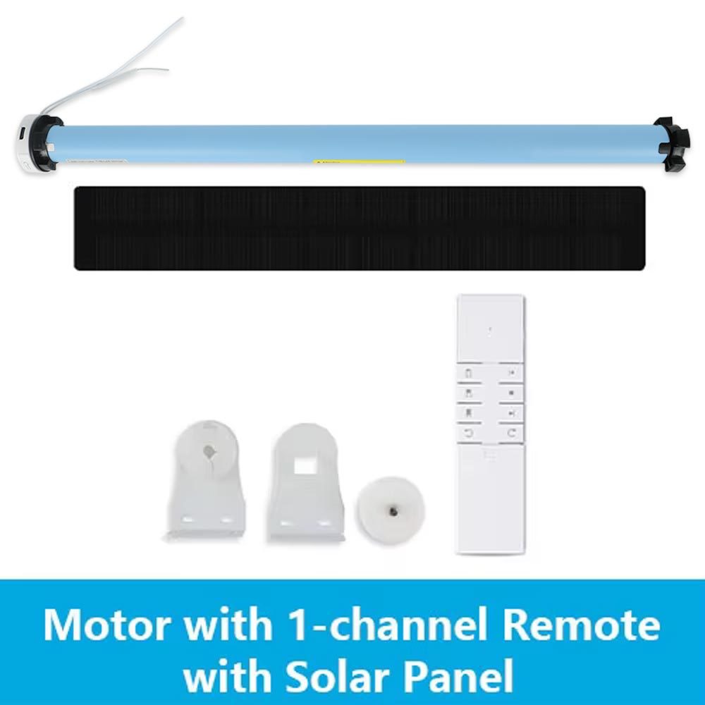 Zemismart Zigbee Rechargeable Roller Shade Motor 1.3N Solar Panel Optional For 37 38mm Tube works with Tuya Smart Life APP Google Assistan ALexa Contr