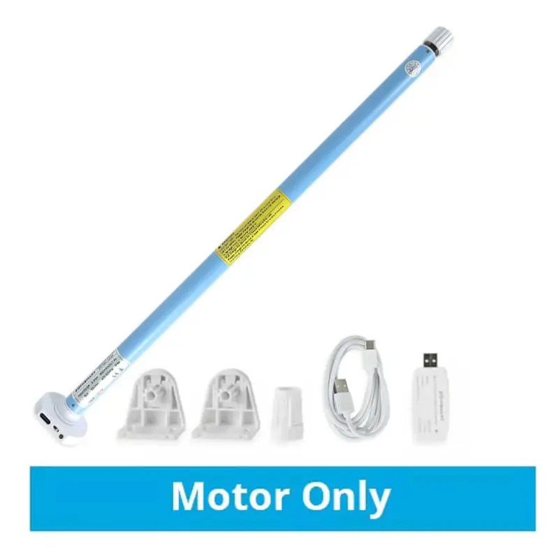 Zemismart WiFi Electric Roller Shade Motor Solar Panel Optional for 17mm 25mm 28mm Tube Built-in Battery works with Tuya Alexa Google Assistant Alice 
