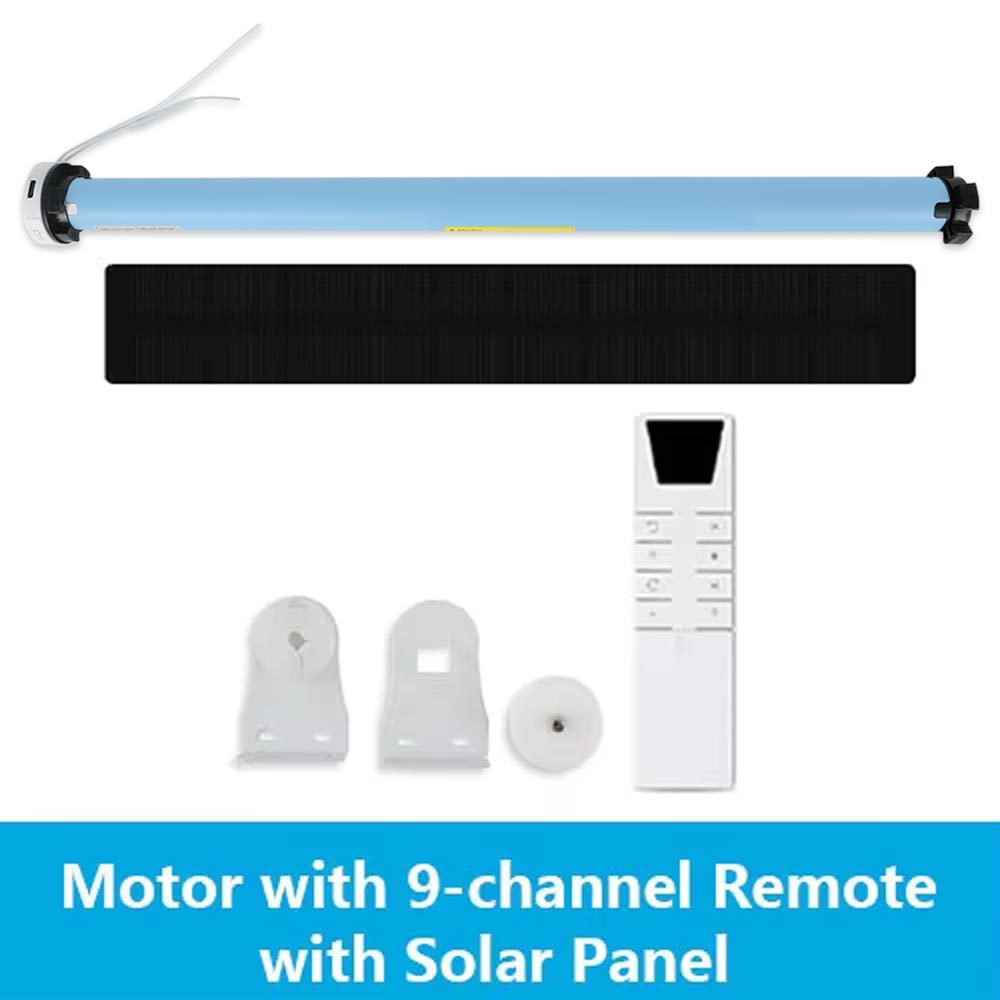 Zigbee 1.3N Rechargeable Roller Shade Motor, 37/38mm Tube with Solar Panel Option Works with SmartThings Alexa Google Home | Zemismart ZM25EL