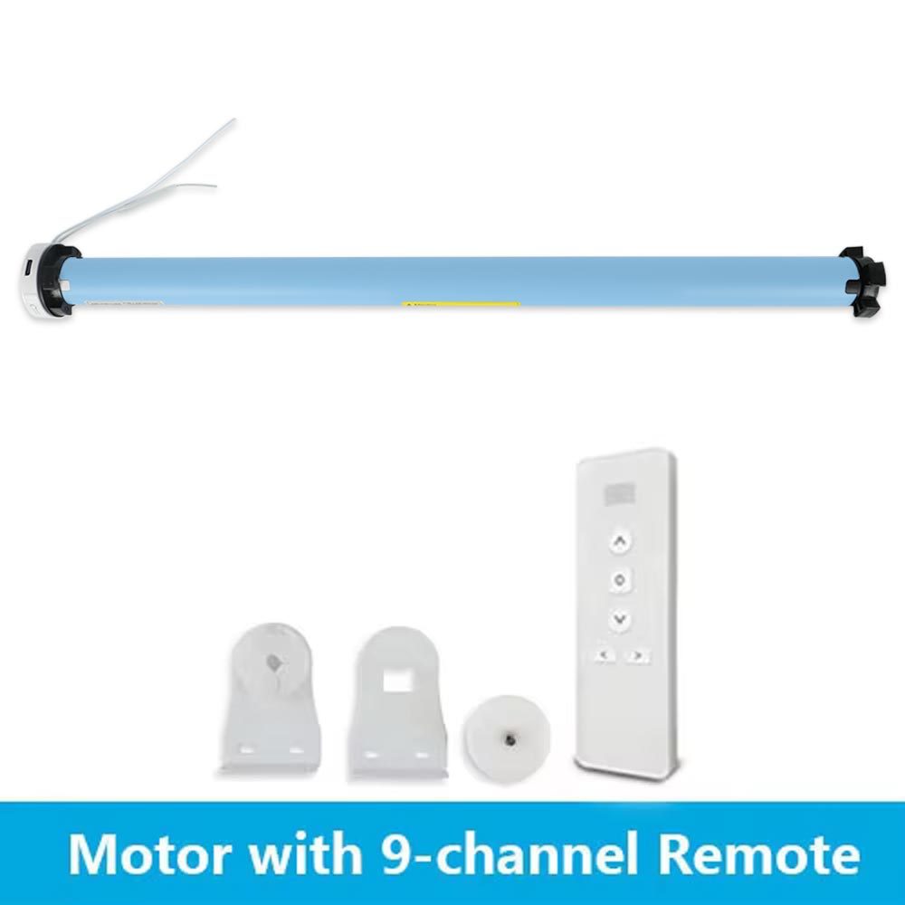 Zemismart Zigbee Rechargeable Roller Shade Motor 1.3N Solar Panel Optional For 37 38mm Tube works with Tuya Smart Life APP Google Assistan ALexa Contr