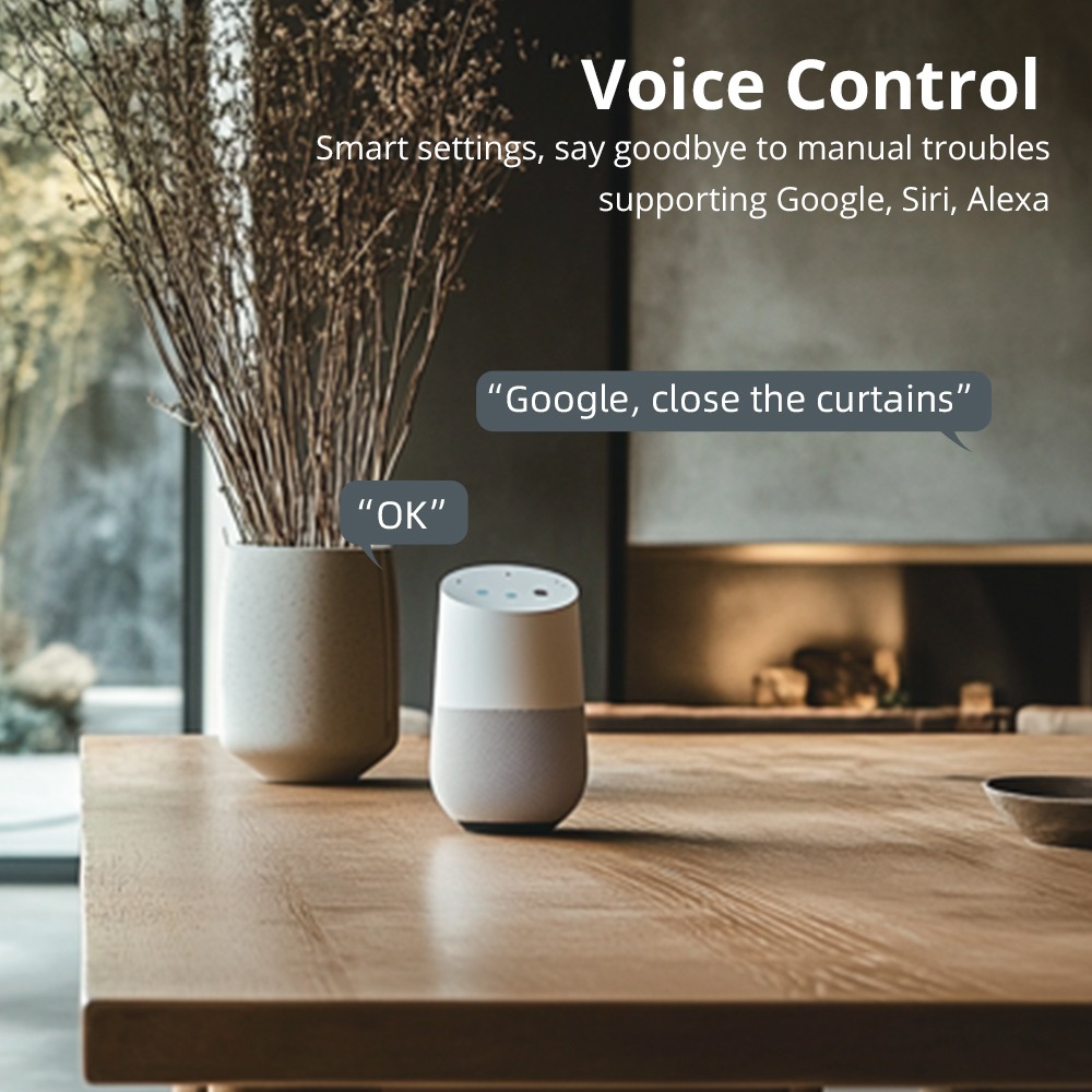 Zemismart Matter over Wifi Plug-In Roller Blind Motor compatible with 17mm/25mm/28mm Tubes HomeKit Google Home App Siri Control