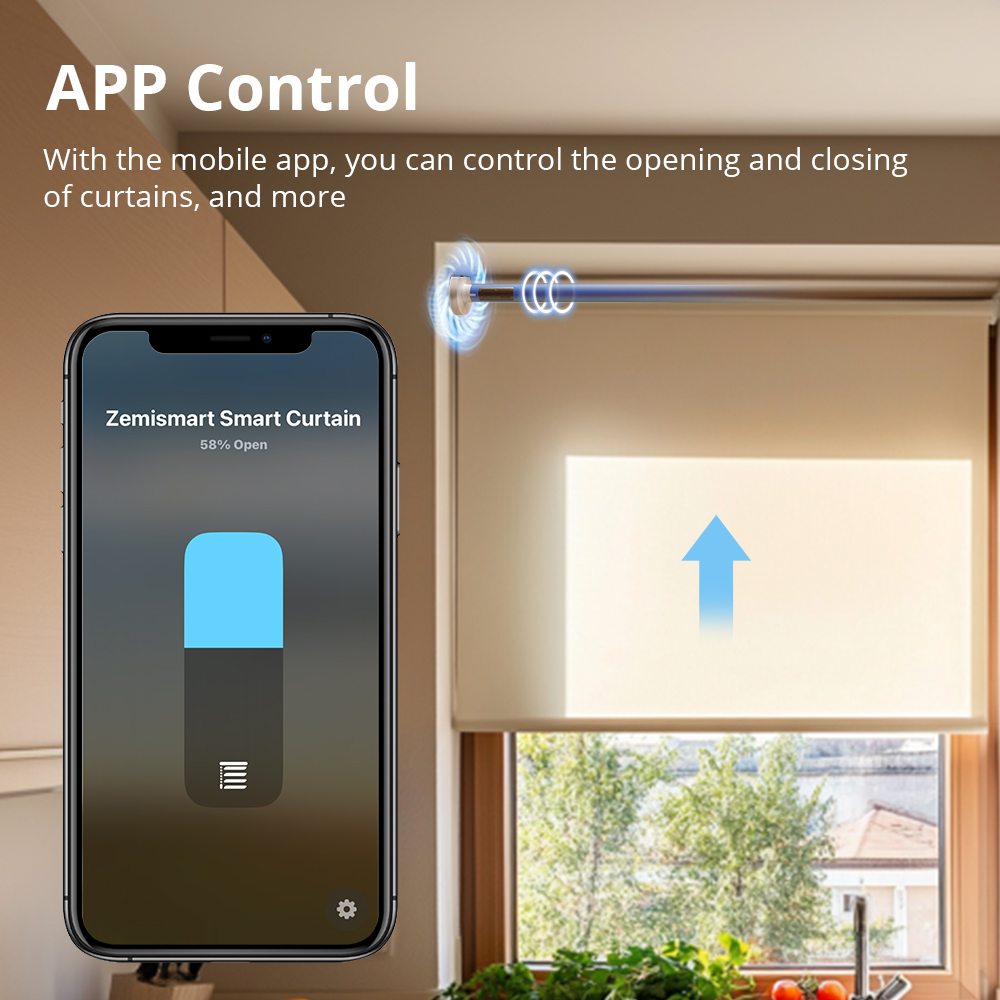 Zemismart Matter over Wifi Plug-In Roller Blind Motor