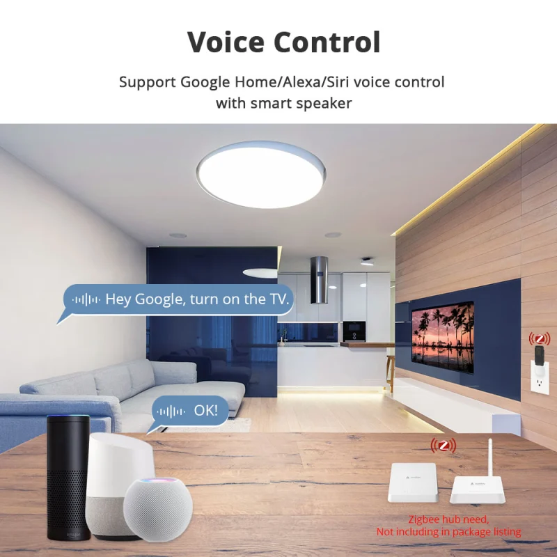 Zemismart Zigbee Smart IR Remote Controller Universal Infrared Remote works with Tuya Homekit Control Alexa Voice Control