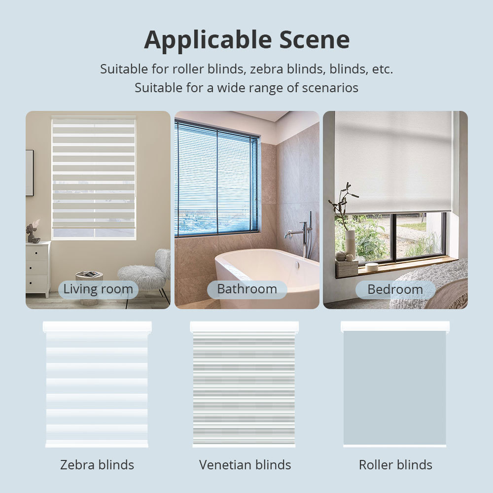 Zemismart Zigbee Rechargeable Roller Shade Motor For 37 38mm Tube works with Tuya Smart Life APP Control Works with Google Assistant