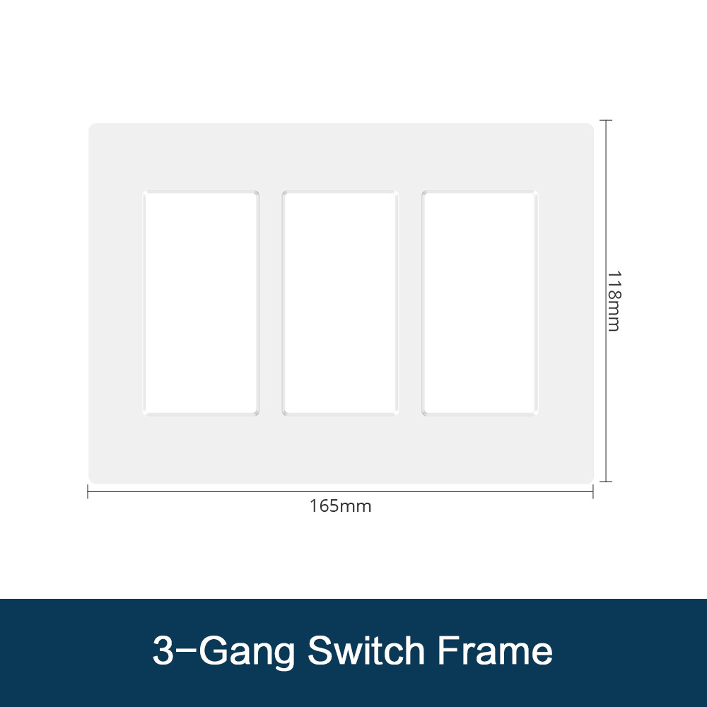Zemismart Wifi Matter US Standard 3-Way Switch with Frame HomeKit Google Home SmartThings Home Assistant Voice Control