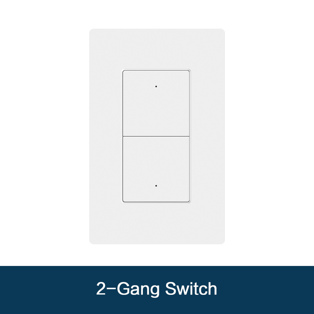 Zemismart Wifi Matter US Standard 3-Way Switch with Frame HomeKit Google Home SmartThings Home Assistant Voice Control