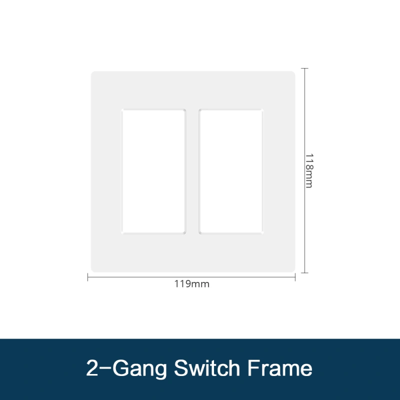 Zemismart Wifi Matter US Standard 3-Way Switch with Frame HomeKit Google Home SmartThings Home Assistant Voice Control