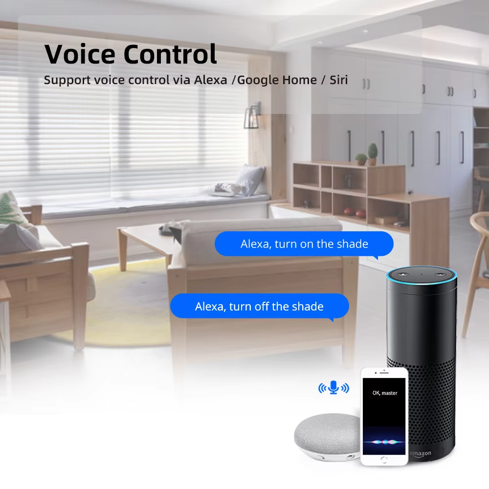 Zemismart WiFi Roller Shade Motor for 40mm 50mm 60mm Tube works with Tuya Motorized Garage Door Engine Smart Life Alexa Google Home Control