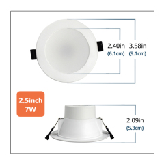 2.5inch 7w