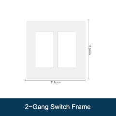 2 gang switch frame