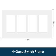 4 gang switch frame