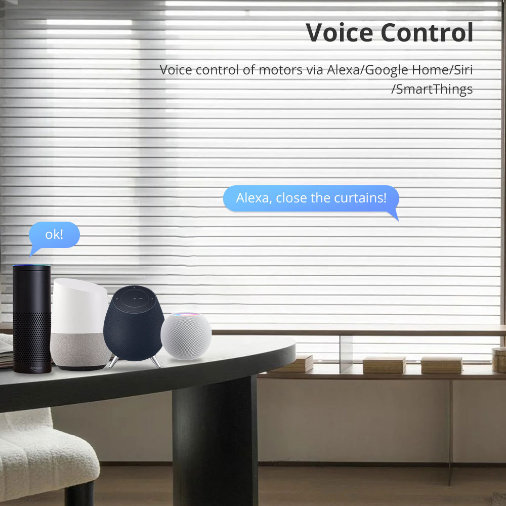 Zemismart Matter over Wifi Roller Shade Motor for 37mm Home App Google Home App SmartThings App Control