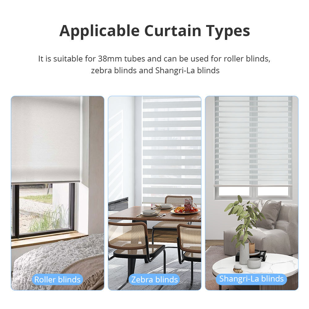 Zemismart Matter over Wifi Roller Shade Motor for 37mm Home App Google Home App SmartThings App Control