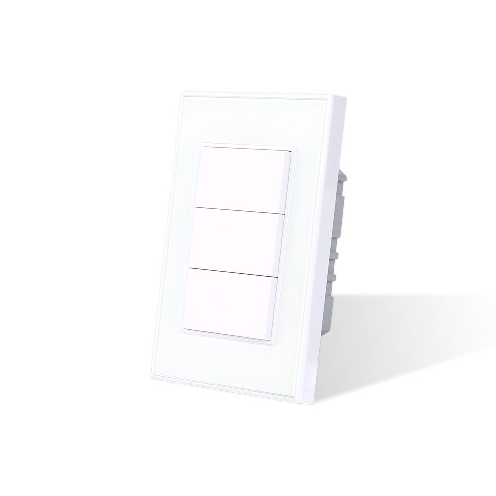 Zemismart Zigbee Push Button Switch Neutral Required works with Tuya HomeKit Siri Alexa Google Home Control Zemismart Zigbee Smart Switches