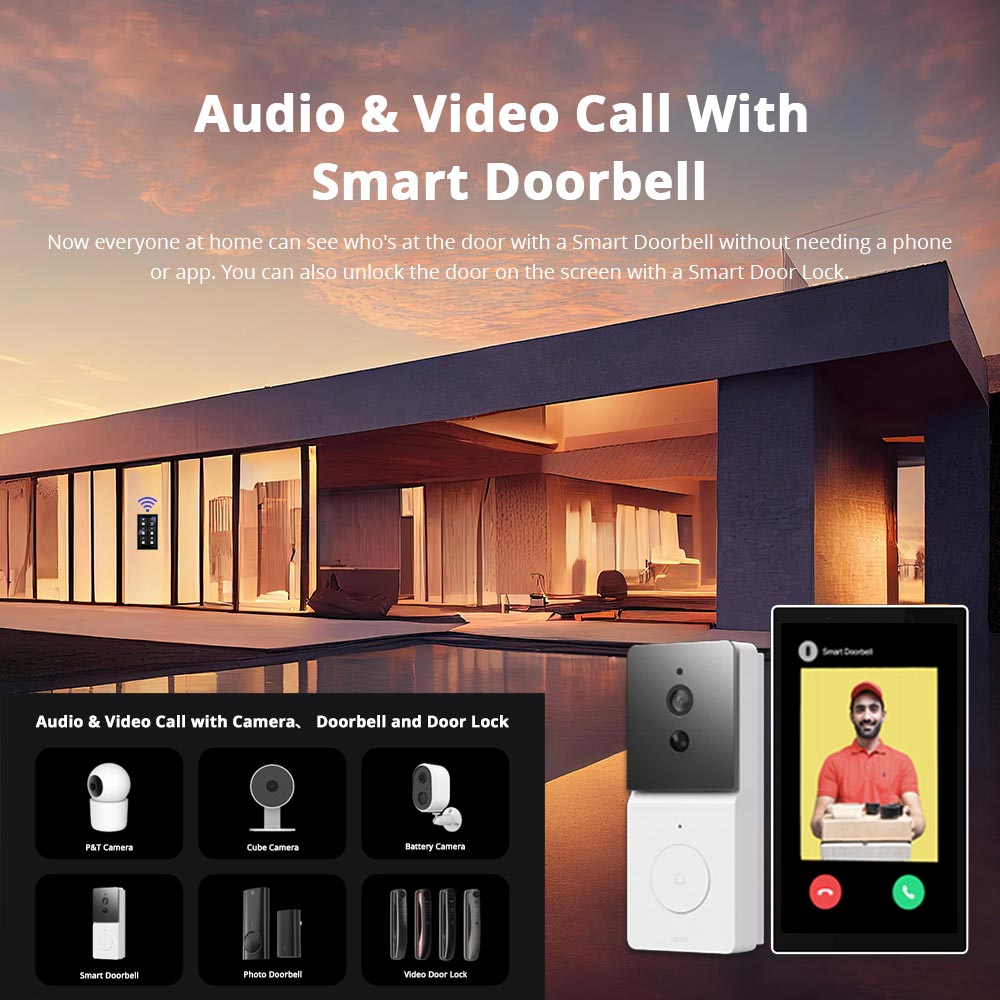 Zemismart Tuya 5 inch Smart Home Multi-functional Touch Screen Control ...