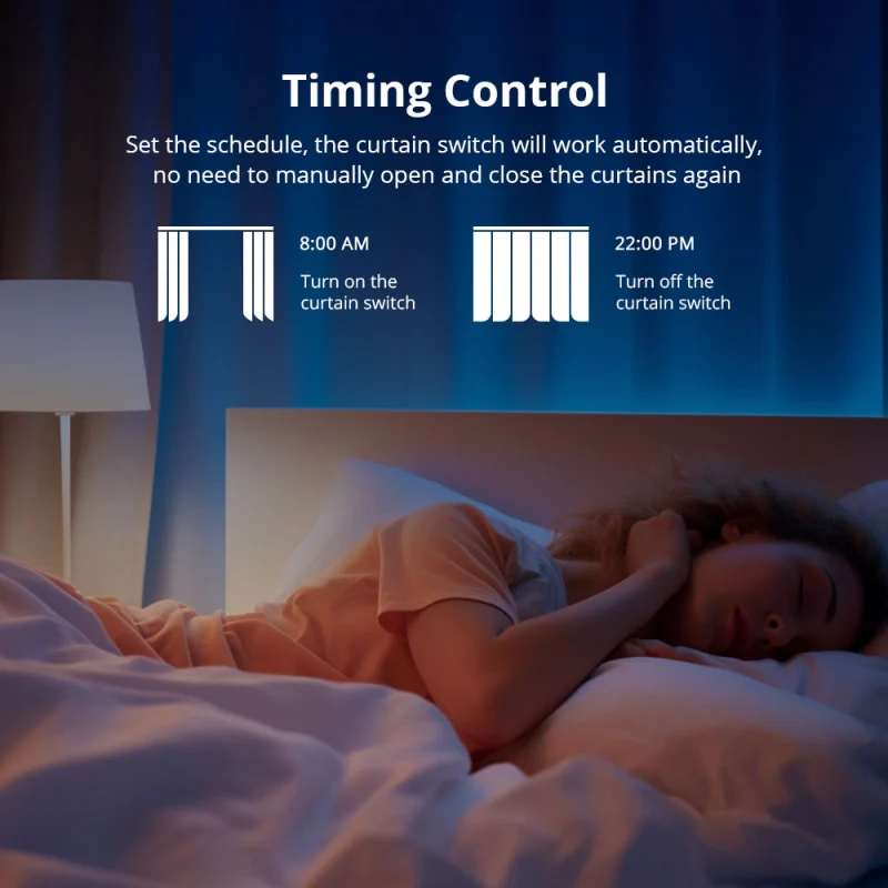 Zemismart WiFi Curtain Switch Wall Switch Work with Tuya Alexa Google Home Smart Life Timer Control