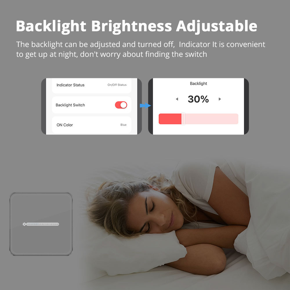 Zemismart Zigbee 1 Gang Dimmer Smart Light Switch Works with Tuya APP Google SmartThings APP Remote Control Percentage Control