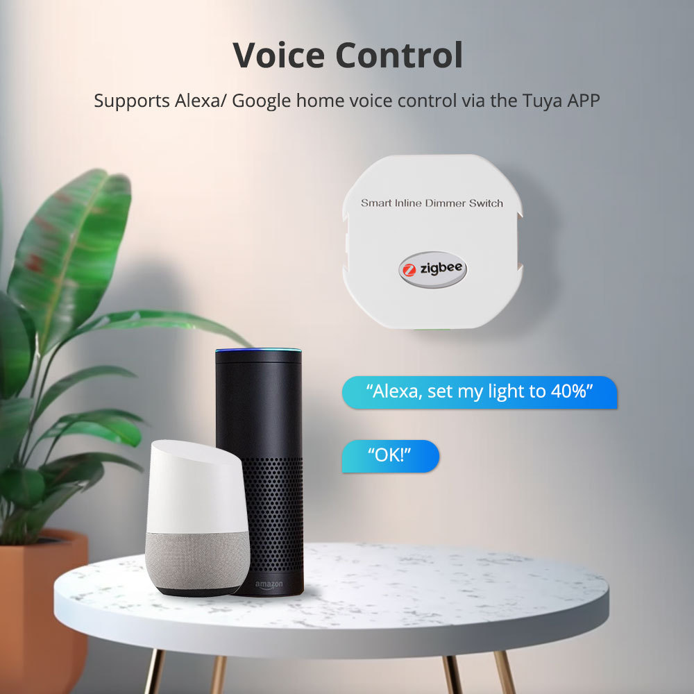 Zemismart Zigbee  Dimmer  Module works with Tuya Alexa Google Home Control Dimmer switch Smart Life APP Control