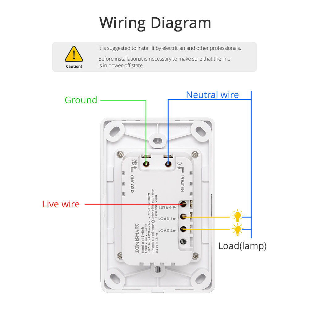 Zemismart Zigbee Switch Neutral Optional works with Tuya Alexa Google Home APP Control Hub Zemismart Zigbee 3.0 Push Button Switch