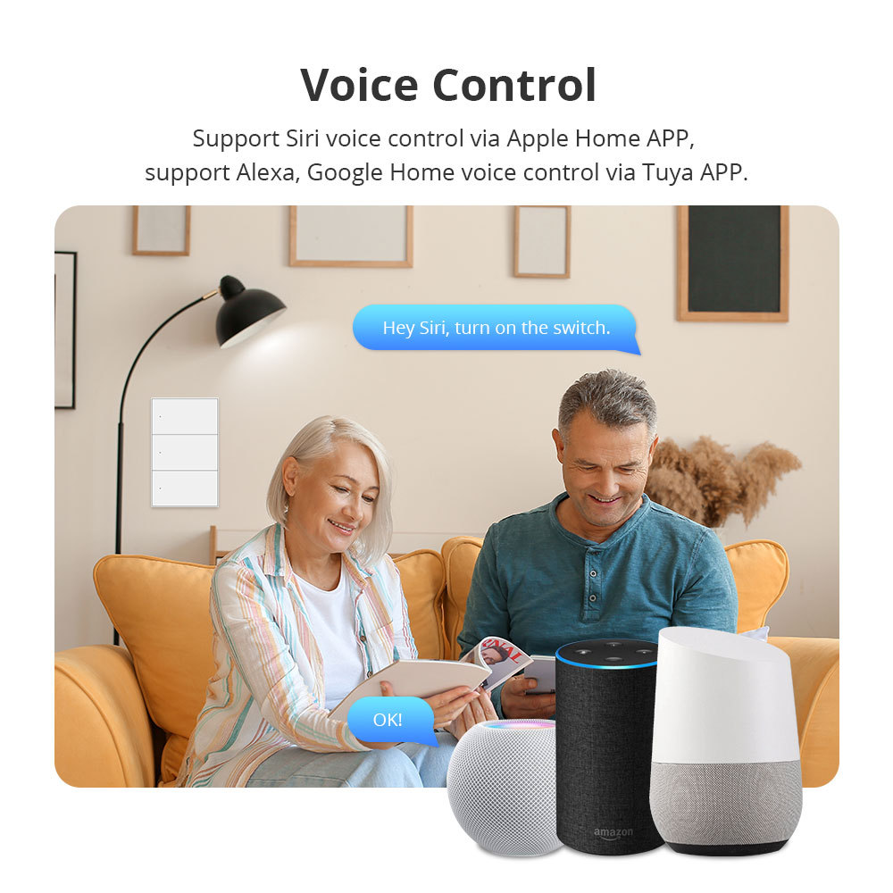 Zemismart Zigbee Neutral Push Switch SAA certification Wall Light Switches 1 2 3 4 Gangs White works with Tuya Interruptor Alexa Google Home Smartthin